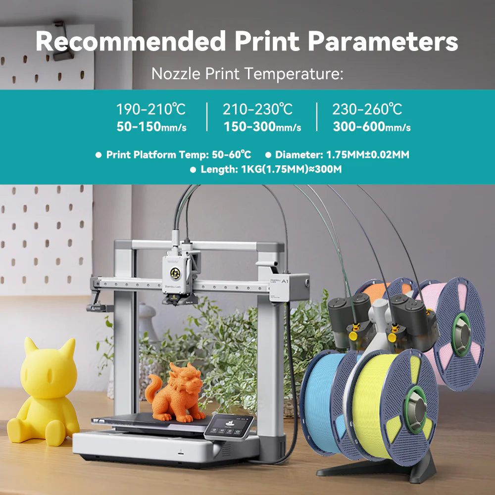 [MOQ: 6KG] High Speed Matte PLA 3D Printer Filament 1KG