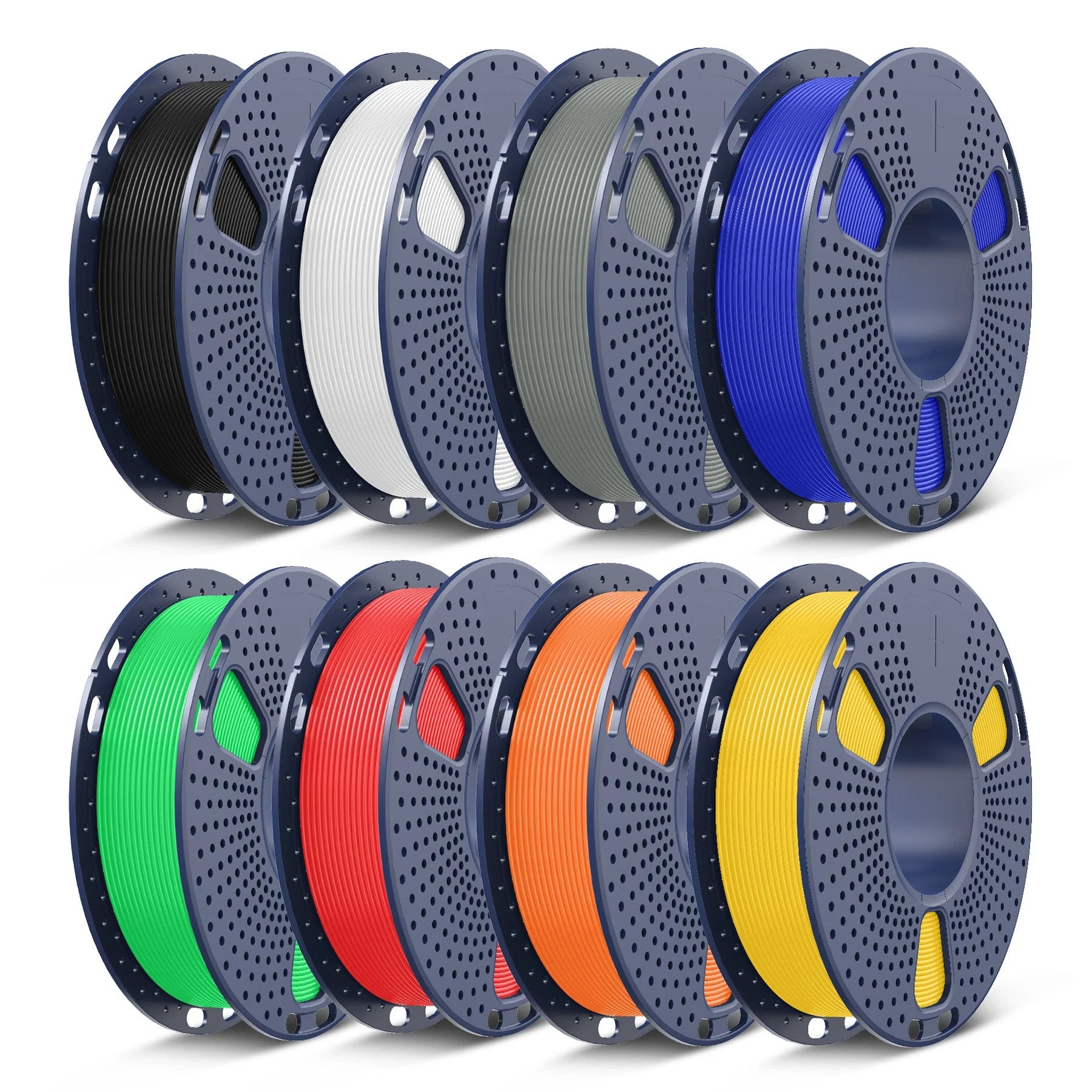 250g Spool PLA, PLA+, PLA+2.0, PLA Meta Multicolor Filament Bundle, 250g*8 Rolls
