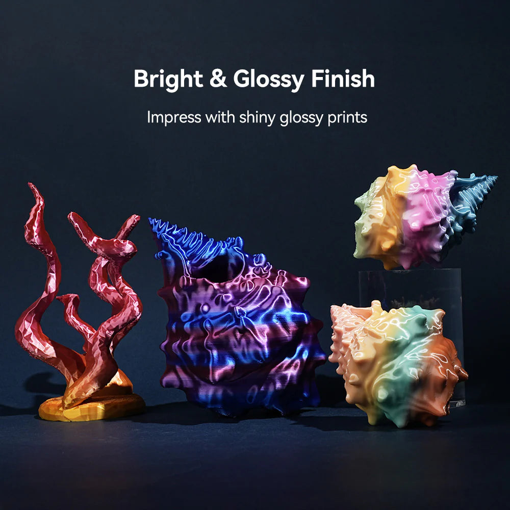 [MOQ: 3KG] PLA, SILK, PETG Rainbow Filament 3D Printer Filament 1KG