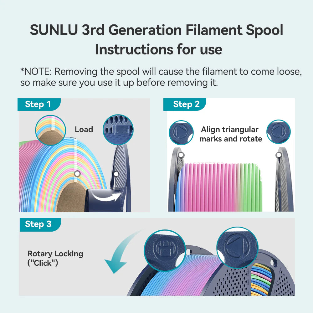 [MOQ: 3KG] PLA, SILK, PETG Rainbow Filament 3D Printer Filament 1KG