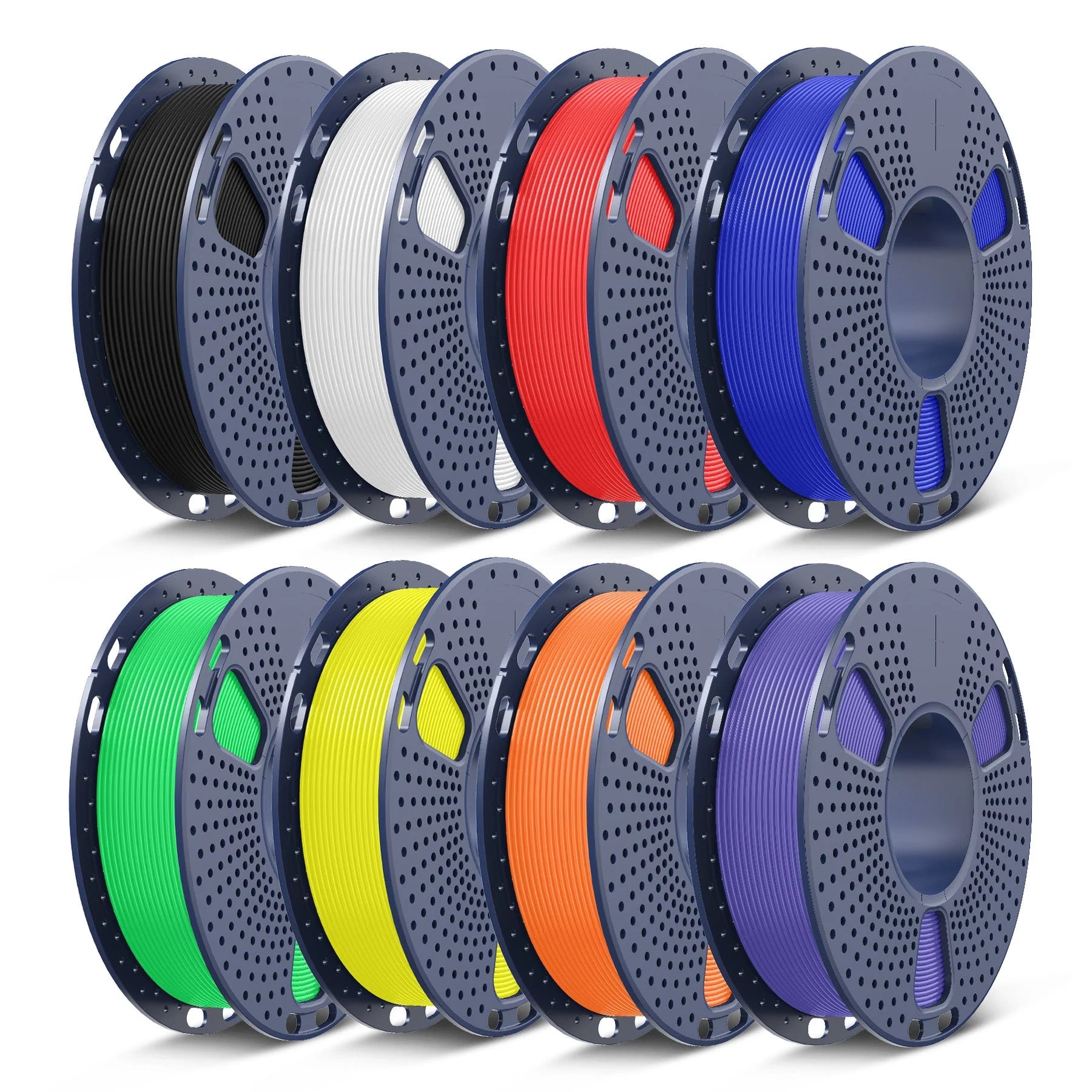 250g Spool PLA, PLA+, PLA+2.0, PLA Meta Multicolor Filament Bundle, 250g*8 Rolls