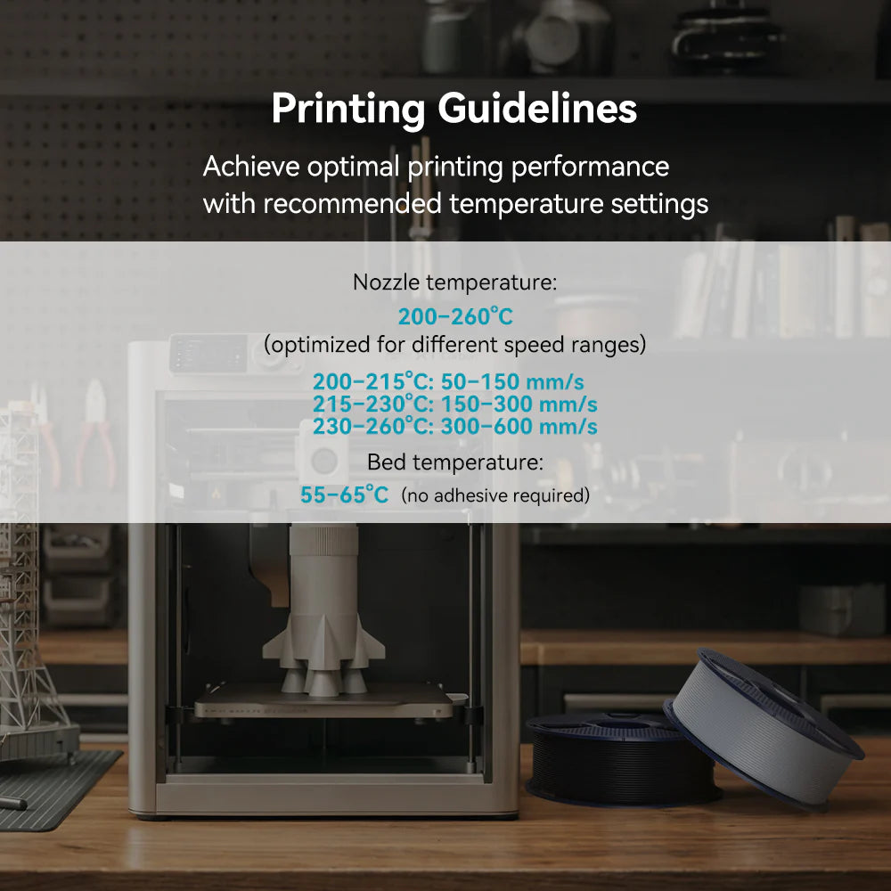 [MOQ: 6KG] High Speed PLA+ 2.0(HSPLA Plus 2.0), High Speed 3D Printer Filament 1KG